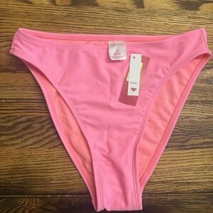 Xhilaration target pink cheeky high rise bikini bottoms size M
